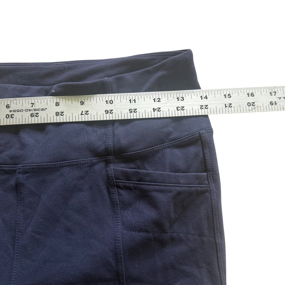 Athleta Womens Navy Blue High-Waisted Leggings With Back Pockets Size M - Picture 6 of 8